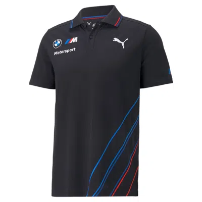 Shop Puma Men's Bmw M Motorsport Team Polo Shirt In Black