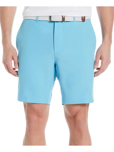 Shop Pga Tour Mens Flat Front Short Shorts In Blue