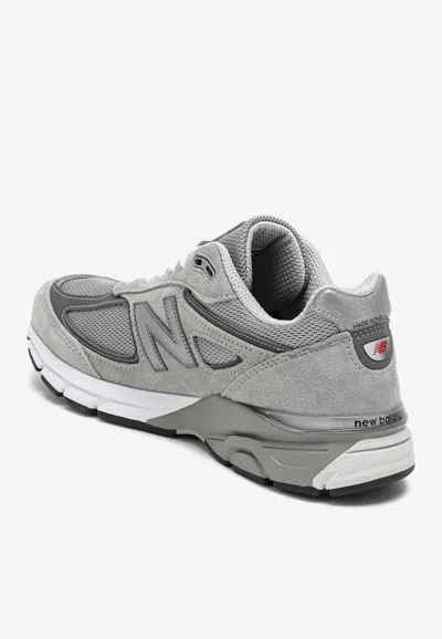 Shop New Balance 990v4 Low-top Sneakers In Gray