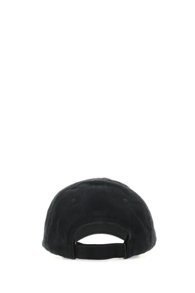 Shop Balenciaga Unisex Black Cotton Baseball Cap