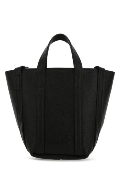 Balenciaga Black Leather Everyday Xs Handbag In Black