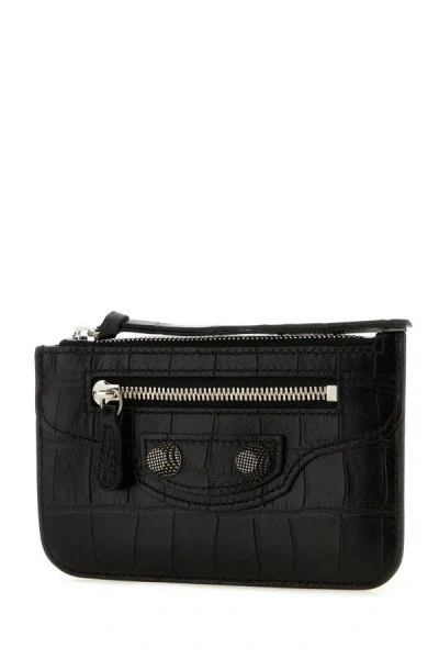 Shop Balenciaga Woman Black Leather Le Cagole Wallet