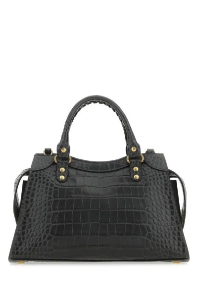 Shop Balenciaga Woman Black Leather Neo Classic City S Handbag