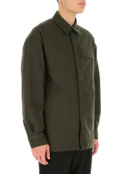 Shop Givenchy Man Army Green Wool Blend Jacket