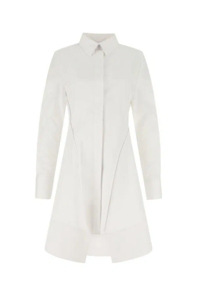 Shop Givenchy Woman White Cotton Shirt Dress
