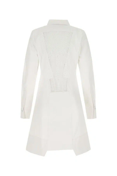 Shop Givenchy Woman White Cotton Shirt Dress