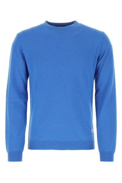Shop Gucci Man Turquoise Cashmere Sweater In Blue