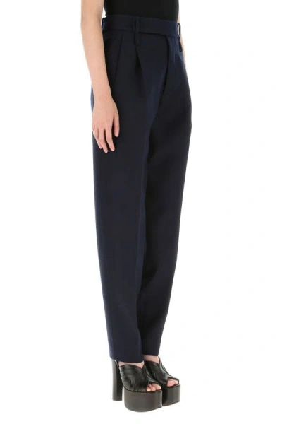 Gucci Chic Black Viscose Blend Pants For Women In Blue