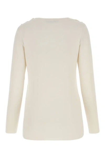 Shop Gucci Woman Ivory Cashmere Top In White