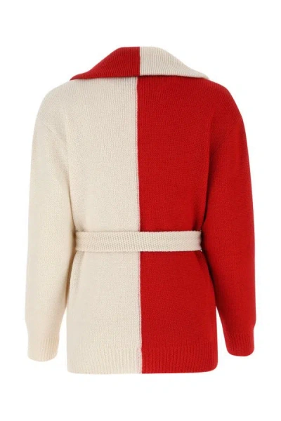 Shop Gucci Woman Two-tone Wool Sweater In Multicolor