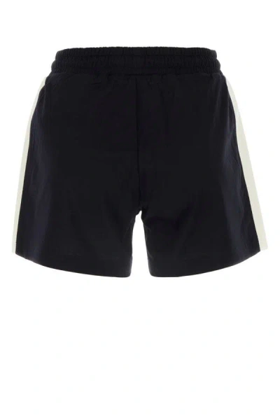 Shop Moncler Woman Black Cotton Shorts