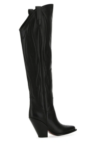 Shop Sonora Woman Black Leather Hermosillo Boots