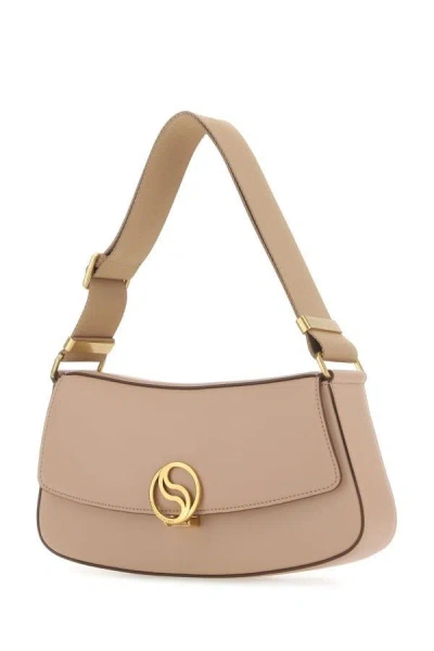 Shop Stella Mccartney Woman Skin Pink Alter Mat Shoulder Bag