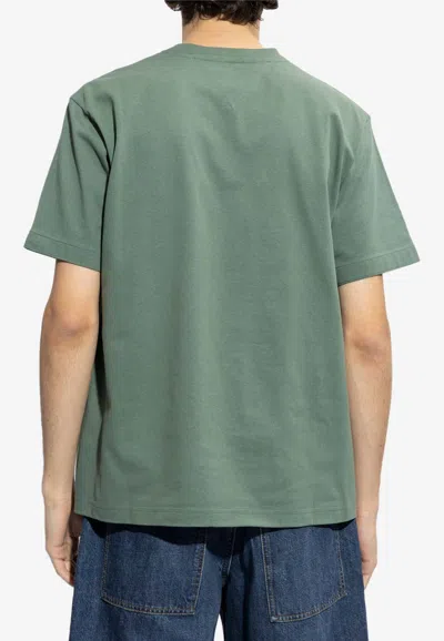 Shop Bottega Veneta Basic Crewneck T-shirt In Green