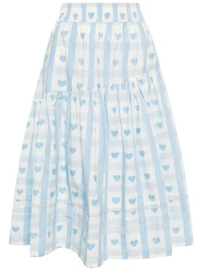 Shop Story Mfg. Juniper Skirt Clothing In Blue Heart