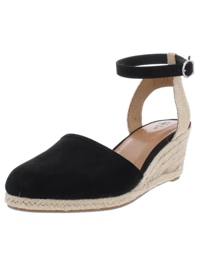 Shop Style & Co Mailena Womens Wedge Sandals In Black