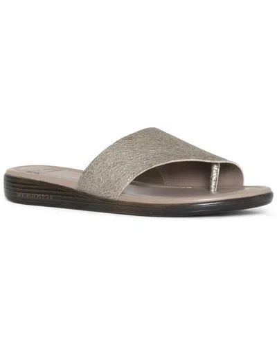 Shop Donald Pliner Gal Leather Sandal In Grey