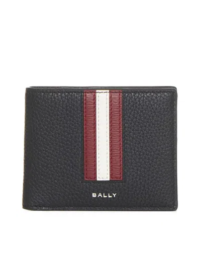 Shop Bally Wallets In Black/red+pall