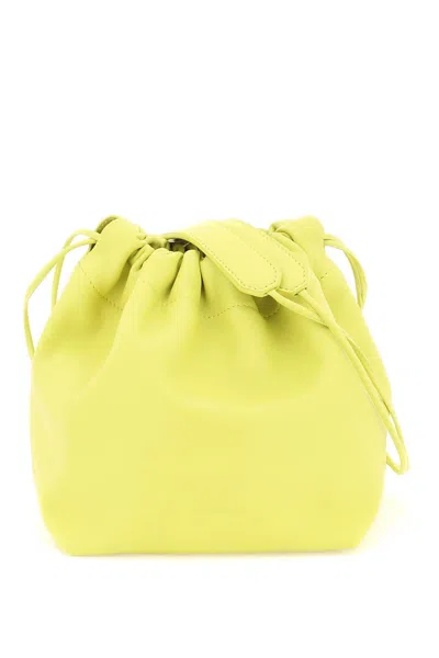 Shop Jil Sander Dumpling Bucket Bag In Yellow