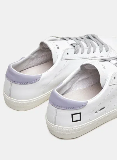 Shop Date D.a.t.e. Sneakers In Bianco/lilla