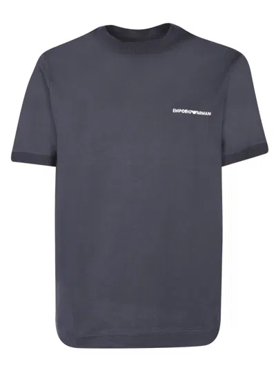 Shop Emporio Armani T-shirts In Blue