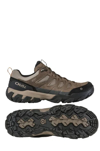 Shop Oboz Men's Sawtooth X Low Waterproof Hiking Shoes In Canteen In Brown
