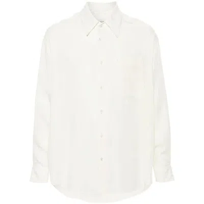 Shop Lemaire Shirts In Neutrals