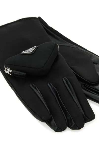 Shop Prada Gloves In F0002