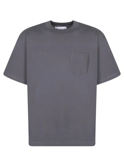 Shop Sacai T-shirts In Grey