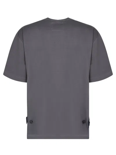 Shop Sacai T-shirts In Grey