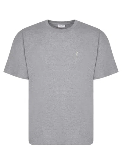 Shop Saint Laurent T-shirts In Grey