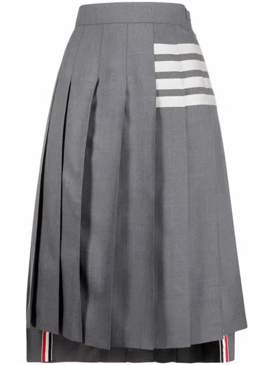 Shop Thom Browne Skirt Clothing In Grey