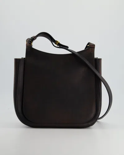Shop The Row Hunting 9 Leather Crossbody Bag Rrp £3460 In Black