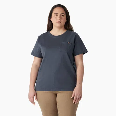 Dickies Women's Plus Heavyweight Short Sleeve T-shirt In Blue