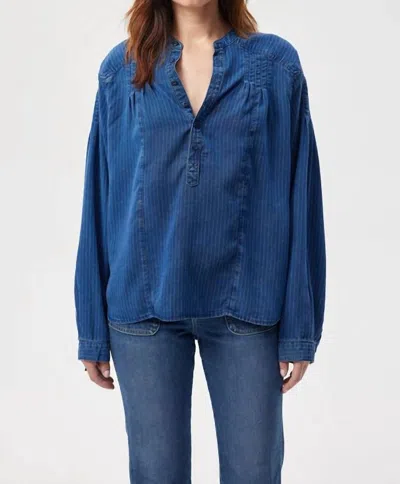 Shop Amo Helena Shirt In Indigo In Blue