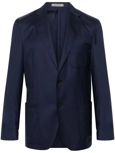 Shop Corneliani Jacket Clothing In Blue