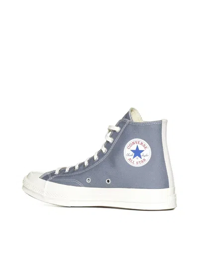 Shop Comme Des Garçons Play Cdg Play Sneakers In Grey