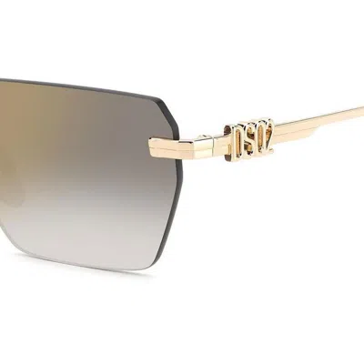 Shop Dsquared2 Sunglasses In Gold