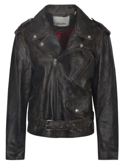 Shop Isabel Marant Jackets In Faded Black