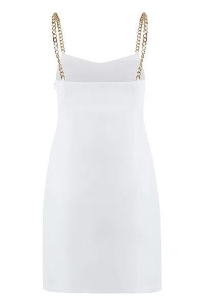Shop Michael Kors Crepe Mini Dress In White