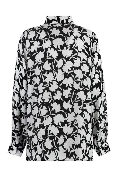 Michael Kors Printed Viscose Shirt In White