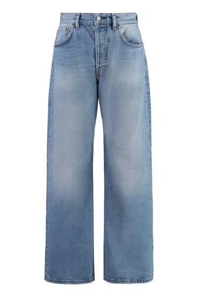 Shop Acne Studios 5-pocket Straight-leg Jeans In Denim
