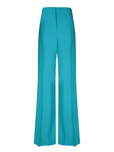 Shop Alberta Ferretti Trousers In Blue