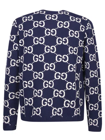 Shop Gucci Knitwear In Blue