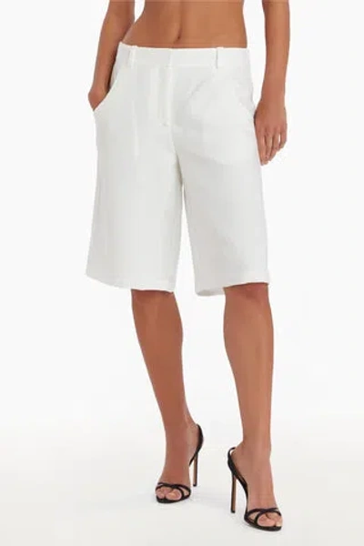 Shop Amanda Uprichard Pablo Shorts In White