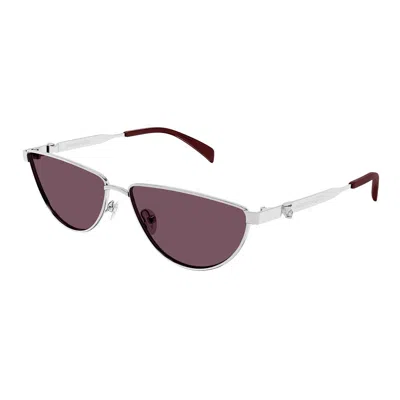 Alexander Mcqueen Sunglasses In Silver