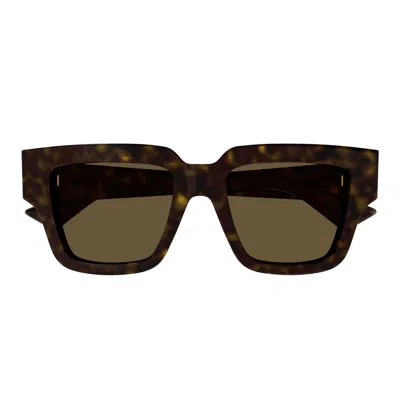 Shop Bottega Veneta Sunglasses In Havana