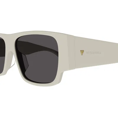 Shop Bottega Veneta Sunglasses In White