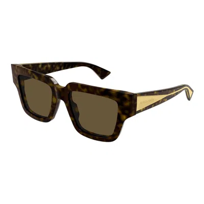 Shop Bottega Veneta Sunglasses In Havana