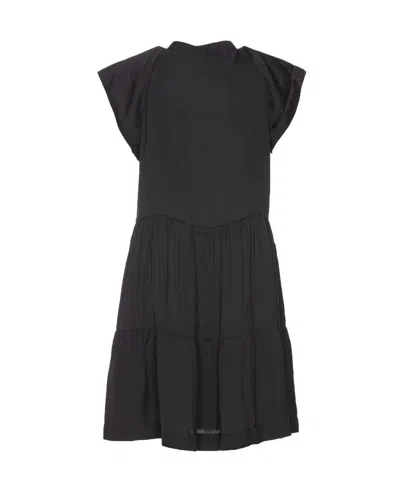 Zadig & Voltaire Rito Satin Shift Dress In Black